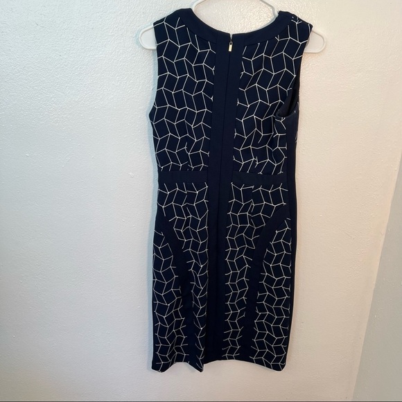 DM Collection Stitch Fix Sunni Sheath Dress Navy - Picture 4 of 8